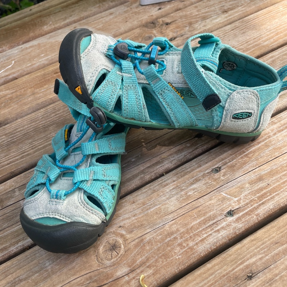 Keen Aqua and Gray Outdoor Sandals